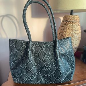 Lulu Dharma Snake Skin Tote